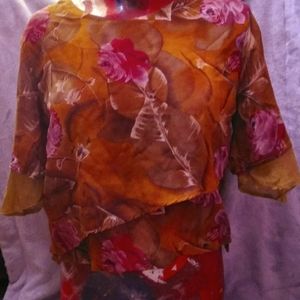 Momentum blouse and skirt